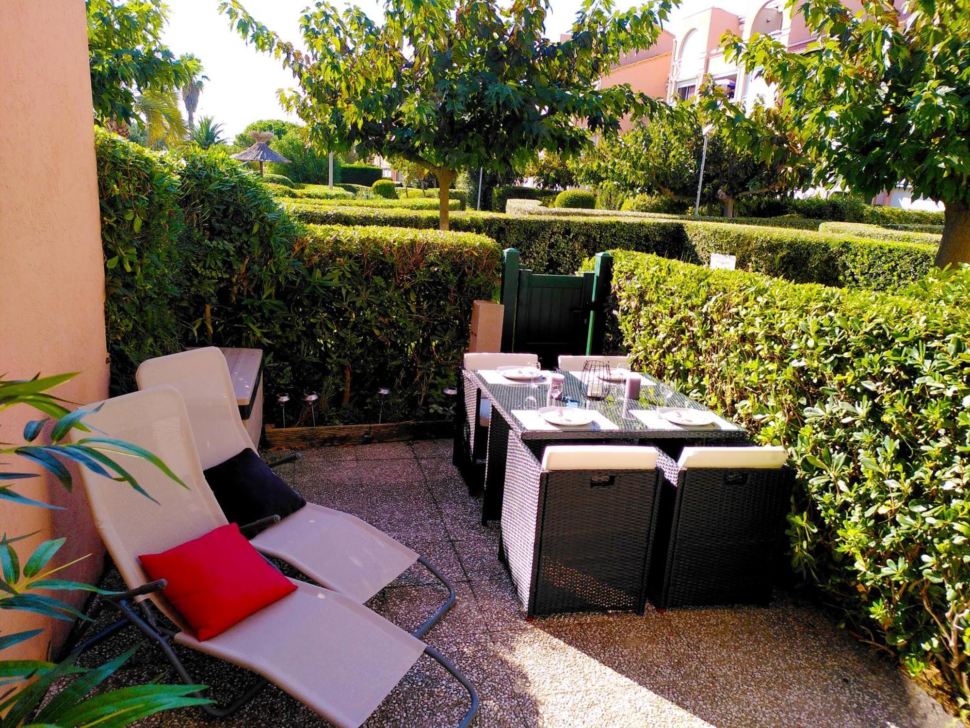 Nid Douillet F2, Clim, Jardin, Piscine, Parking, Plage 200 M Palavas Ngoại thất bức ảnh